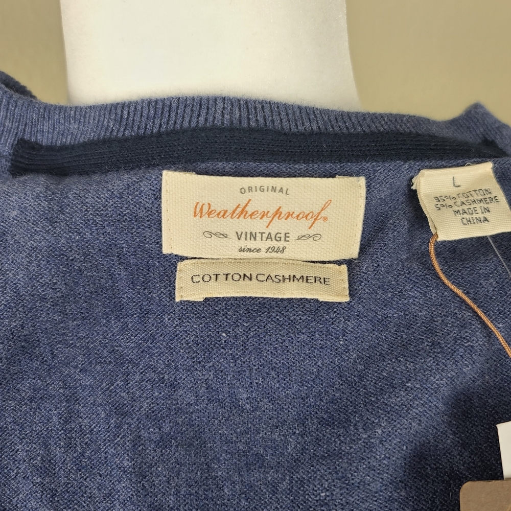 Weatherproof cashmere sweater men's size L - Picture 14 of 16